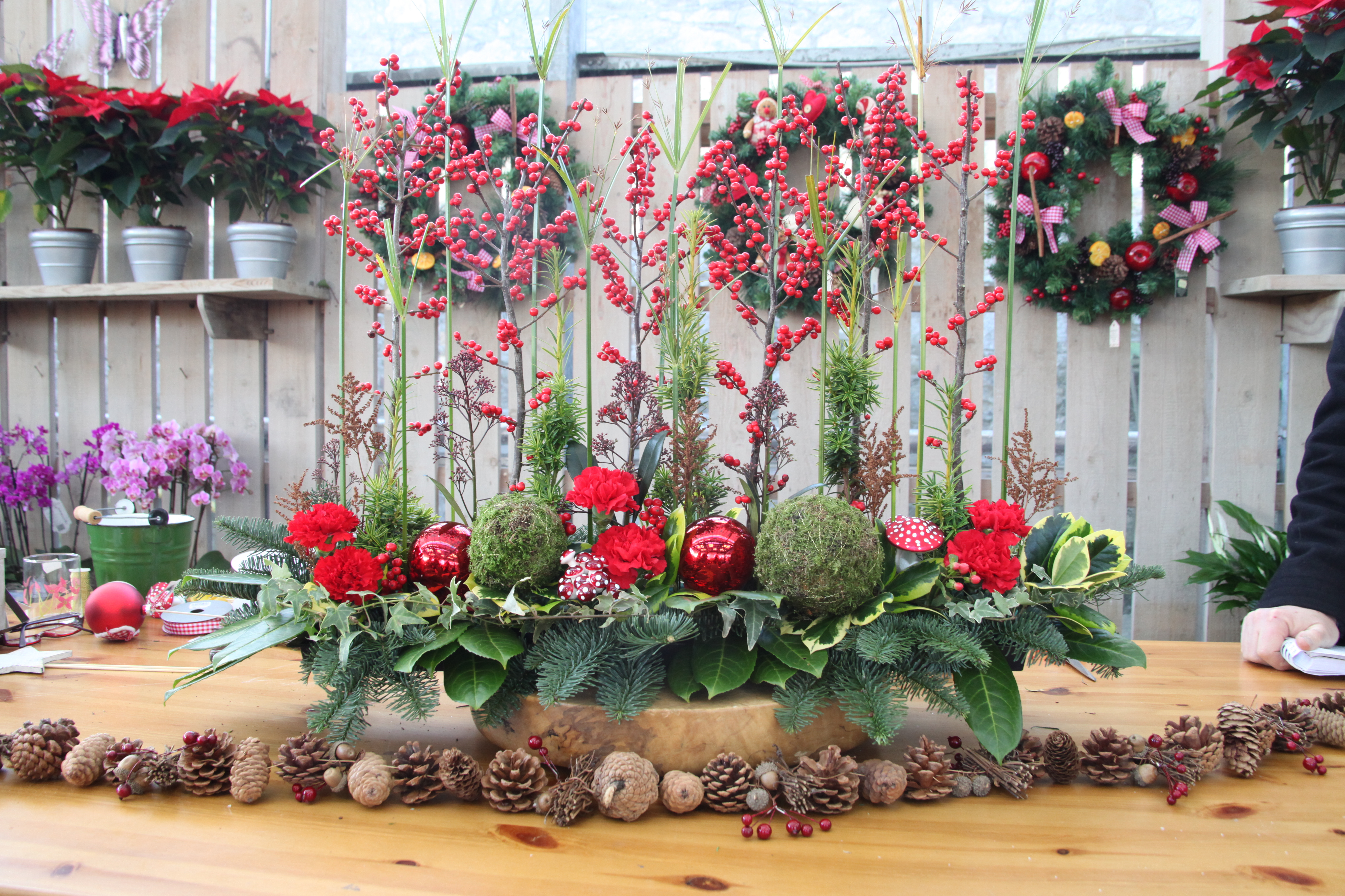 A beautiful Table Centre Piece for an elegant Christmas